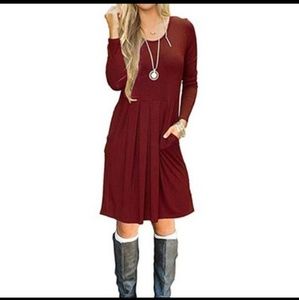 NWOT Long Sleeve Dress w/ Pockets